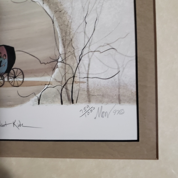 "Silent Ride" by P. Buckley Moss - Picture 3 of 11